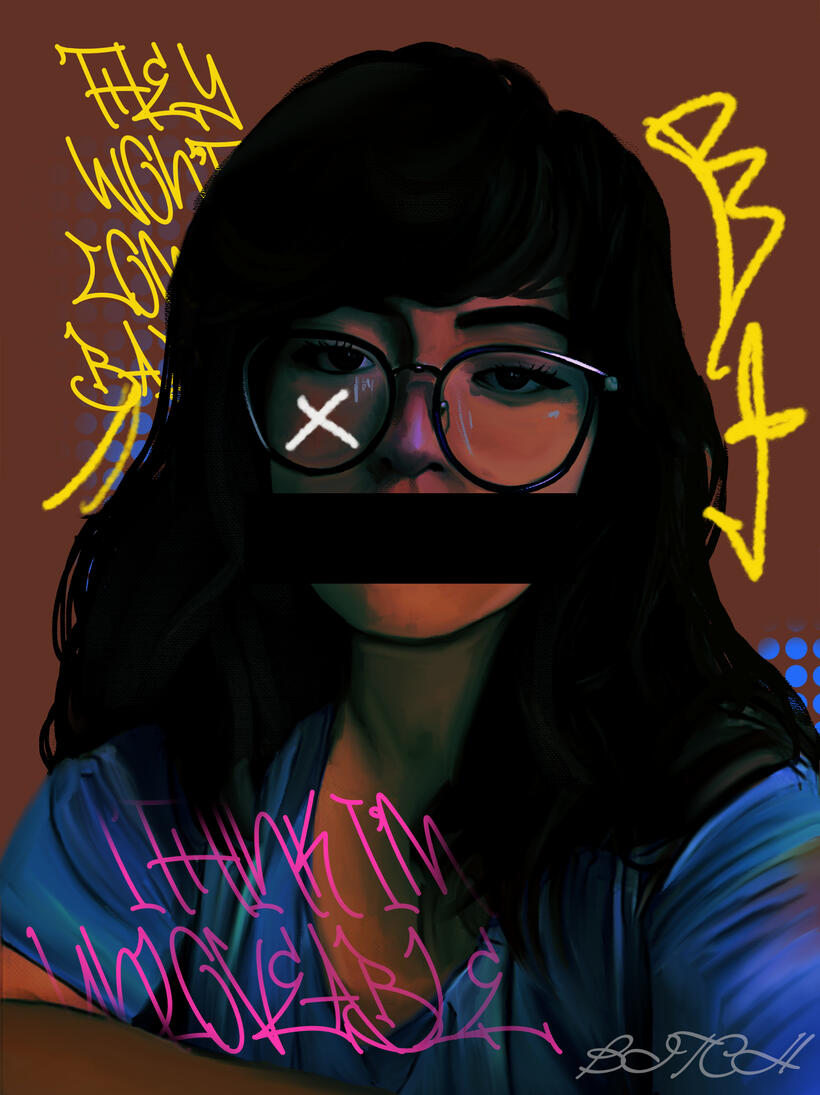 A FUCKING FOOL | Photo Manipulation, Digital Painting. 2024